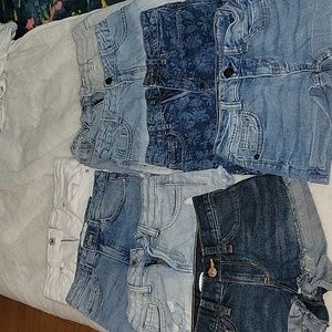 8 piece denim shorts lot